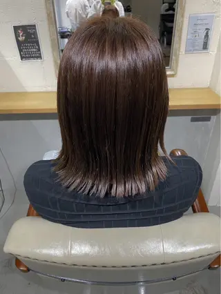 ミディアム 前野 祥太のヘアスタイル