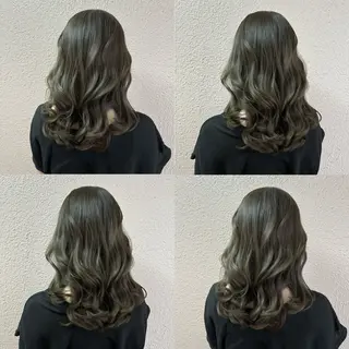 ミディアム カラー シアカラー×髪質改善 技術保証/浦前翼のヘアスタイル
