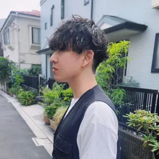 ショート パーマ メンズ AYVY Hair&Spa 北千住所属・AYVY【アイヴィ】 北千住🦋AYAKAのヘアスタイル