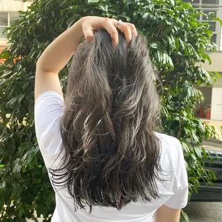セミロング カラー 透明感カラー/京橋/ reikoのヘアスタイル