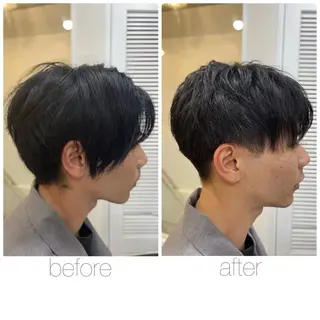 ショート メンズ 尾野 雅斗のヘアスタイル