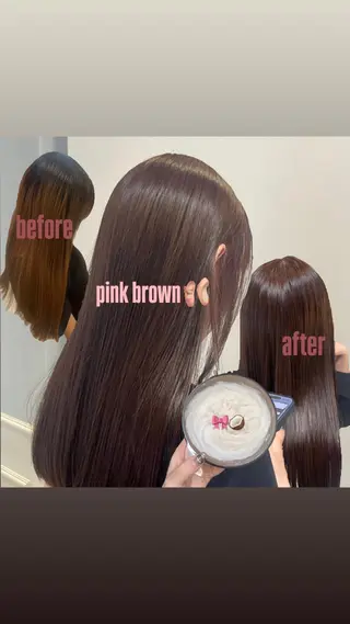 ロング カラー 韓国ヘア🇰🇷/ニ ュアンスパーマ/ヒナのヘアスタイル