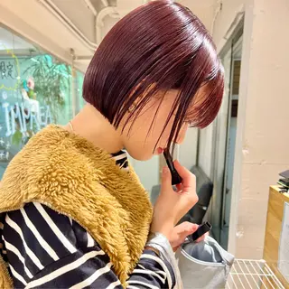 ショート カラー 🌻りな/ボブ🌻 /髪質改善ストレートのヘアスタイル