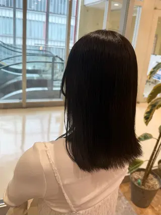 ミディアム カラー 💎寒色特化💎 透明感カラーみきのヘアスタイル