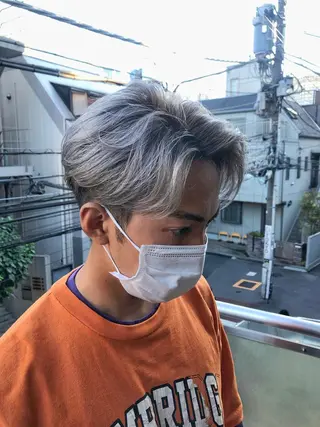 ショート カラー パーマ ヘアアレンジ メンズ 💎髪質改善特化💎 RUITOのヘアスタイル