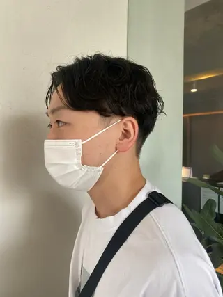 パーマ メンズ 中井 一葉のヘアスタイル