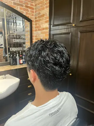 ミディアム メンズ 工藤 千織のヘアスタイル