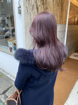 セミロング カラー 吉田 光佑のヘアスタイル