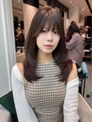 ロング カラー 銀座/韓国レイヤー/ 艶カラー🍓原田侑依のヘアスタイル