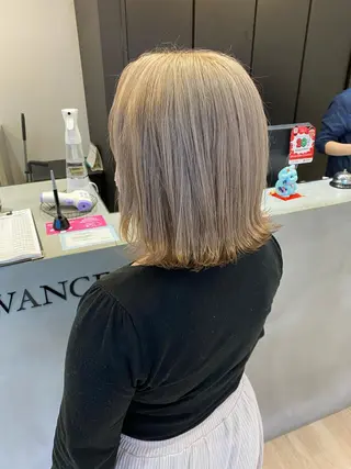 ミディアム カラー 鍵谷 公宏のヘアスタイル