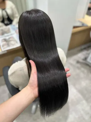 ロング パーマ 巻ける髪質改善🫧ハ イライト/永田汰伊智のヘアスタイル