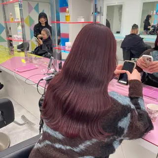 ロング カラー 中韓レイヤー/ ブラウン🤎はやとのヘアスタイル