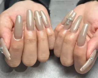 ネイル 【韓国ネイル/長さだし】rinory仙台駅西口2号店所属・黒田 璃々花のネイルデザイン