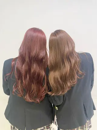 ロング カラー 🇰🇷韓流暖色ヘア 🍒saaya🍒のヘアスタイル