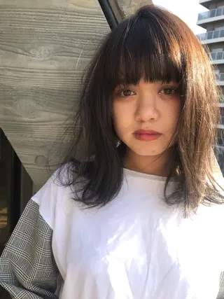 ミディアム ヒラヤマ ユウスケのヘアスタイル