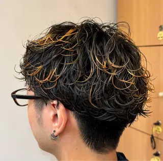 カラー メンズ 加藤 くるみのヘアスタイル