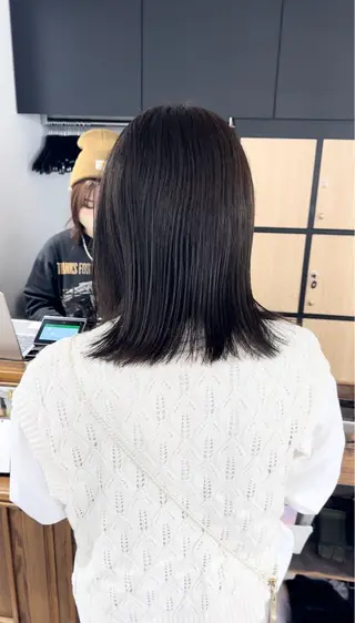 セミロング カラー パーマ ヘアアレンジ メンズ キッズ 骨格レイヤーカット 🌿美髪縮毛矯正のヘアスタイル
