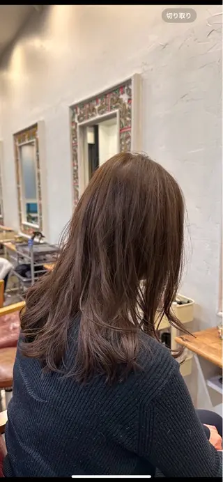 セミロング カラー 村上 滉弥のヘアスタイル
