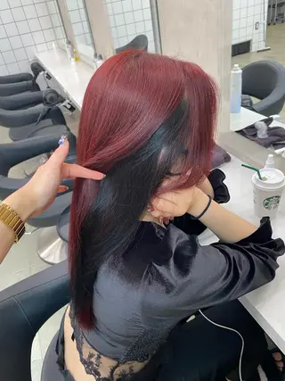 ロング カラー ヘアアレンジ キッズ TRU Shino🦋のマツエク・マツパデザイン