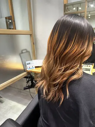 ロング カラー 上野/エフェクトブリ ーチ✂︎touiのヘアスタイル