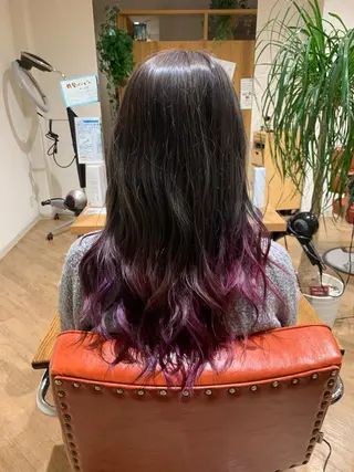 ロング カラー yamauchi mikuのヘアスタイル