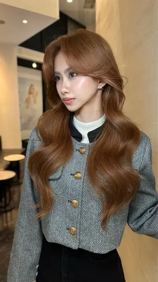 ロング カラー 中韓🇨🇳🇰🇷 🤍TAKAHIROのヘアスタイル