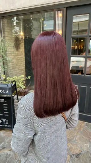 ロング カラー 渋谷　今泉ひろき 髪質改善×美髪矯正のヘアスタイル
