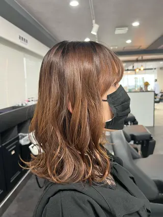 ミディアム カラー ☀️ボブスタイル特化 大山あさひ☀️のヘアスタイル