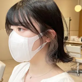 ミディアム カラー レイヤー専門家 ダブルカラー修のヘアスタイル