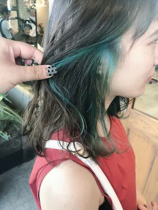 ミディアム カラー ヘアアレンジ ture by gladのヘアスタイル