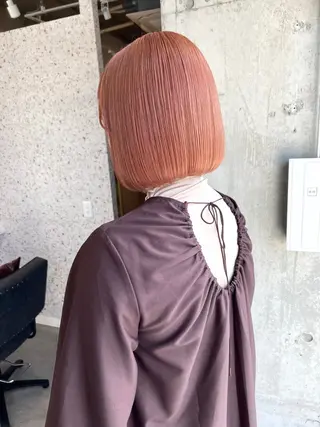 ショート カラー ヘアアレンジ lani ブリーチ /ダブルカラーのヘアスタイル