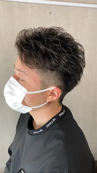 ショート パーマ メンズ 完全個室マンツーマン メンズサロン草野貴樹のヘアスタイル