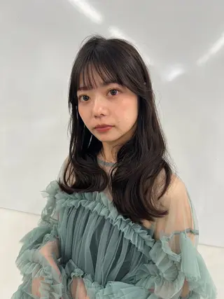 セミロング カラー ar北千住 あやみのヘアスタイル