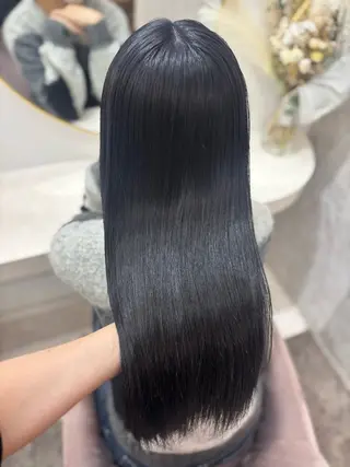 ロング 💘Kurea💘 艶髪/韓国/暗髪のヘアスタイル