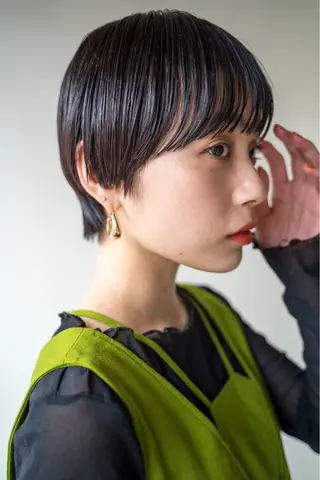 ショート カラー パーマ ヘアアレンジ 似合わせカラー / レイヤーMADOKAのヘアスタイル