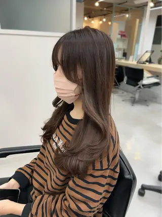 セミロング 大人韓国ヘア🎀 しょうこLuanaのヘアスタイル