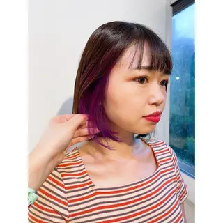 ショート カラー ヘアアレンジ 🦋エクステ/透明感 カラー🦋宮川莉央のヘアスタイル