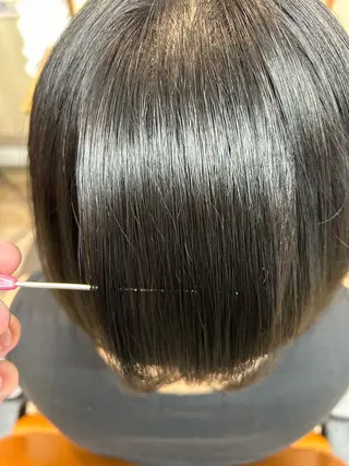 ショート 志賀　輝/ハイライト /縮毛矯正/髪質改善のヘアスタイル