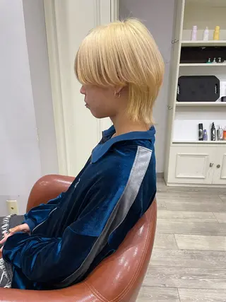 ショート カラー メンズ タイムズサロン名駅所属・まい/名古屋駅 🦋ブリーチカラーのヘアスタイル