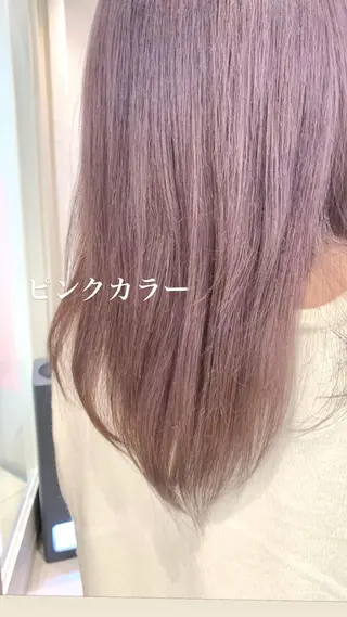 ミディアム カラー 似合わせカラー/艶 髪質改善/ヨシザキのヘアスタイル