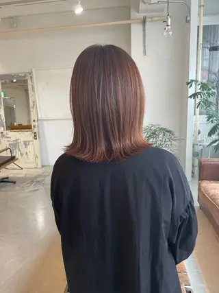 ミディアム カラー 柔らかブラウン/栄/ tomitaのヘアスタイル
