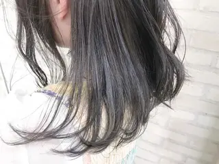 セミロング カラー 横浜🍒ルーツカラー エクステ/RIEのヘアスタイル