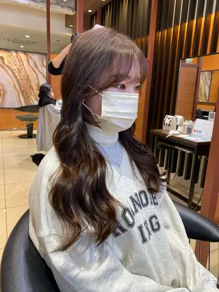 ロング 韓国ヘア🕊村上 ののこ🕊のヘアスタイル