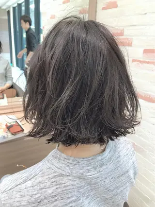 ミディアム 新宿 木下拓哉のヘアスタイル