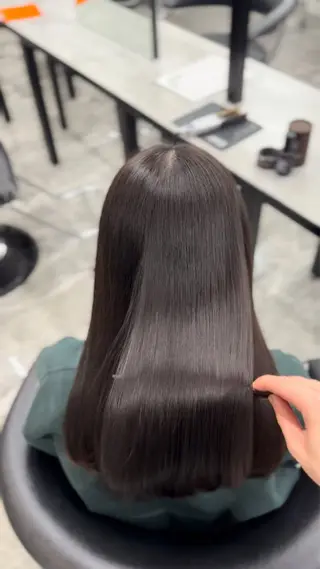 ロング りきと🦋河原町 縮毛矯正/艶カラーのヘアスタイル