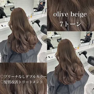 カラー 🤍ブリーチなし ブラウンhimi🤍のヘアスタイル