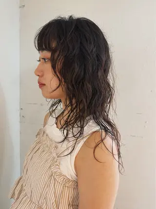 ロング パーマ ニュアンスヘア🌔 nanakoのヘアスタイル