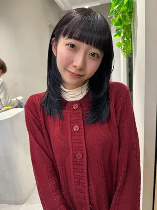 ミディアム カラー 高畑 恵莉 👒 暖色 / 艶髪 🧺のヘアスタイル