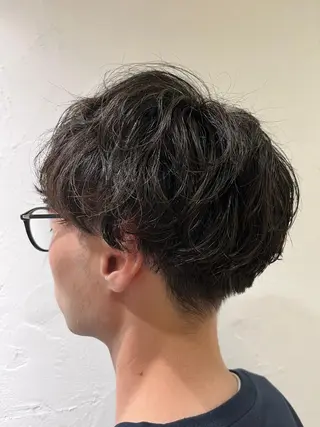 ショート パーマ メンズ 美容室stadium 横田ジュンコのヘアスタイル