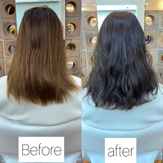 ミディアム カラー ✨髪質改善専門店✨ QOLU✨のヘアスタイル